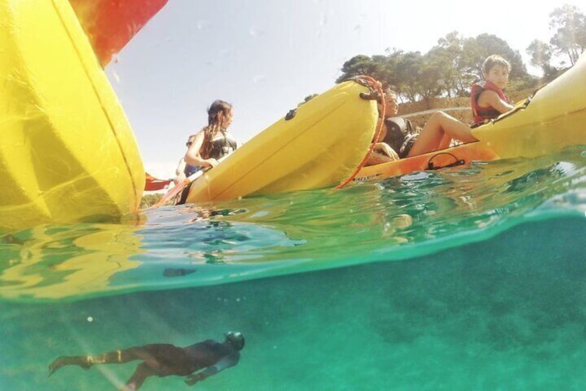 Open Kayak and Snorkel Adventure in Sant Feliu de Guíxols