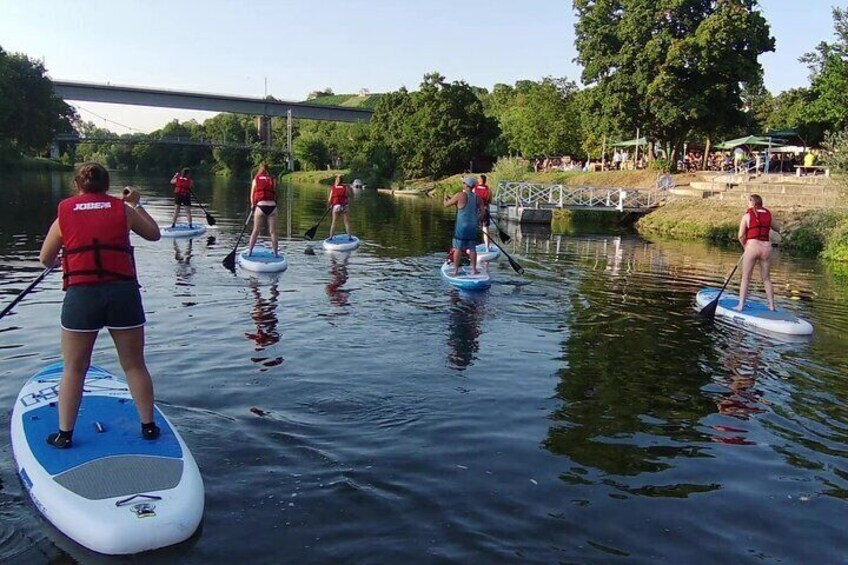 Sundowner SUP Tour Marbach Neckar Stand Up Paddling is like a vacation on the water