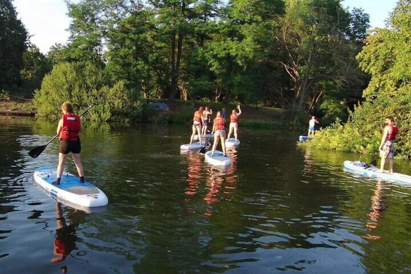 Sundowner SUP Tour Marbach Neckar Stand Up Paddling is like a vacation on the water