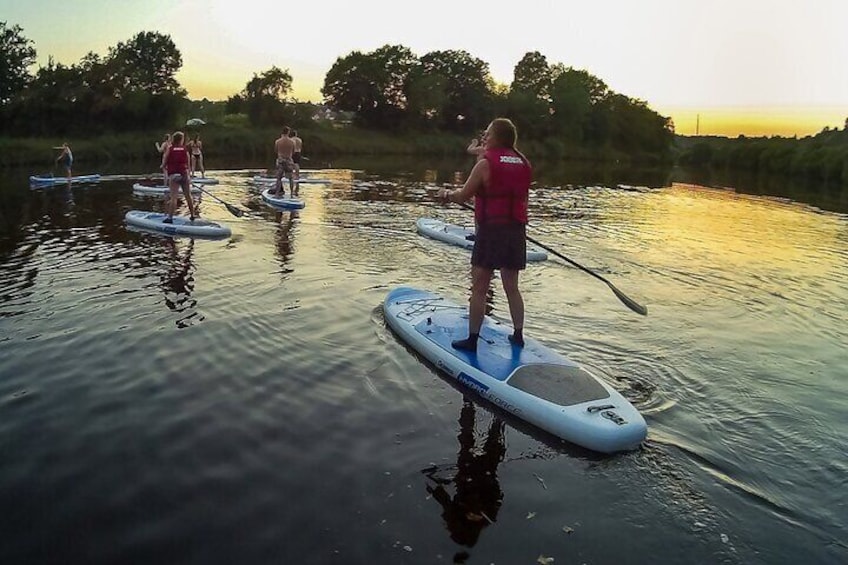 Sundowner SUP Tour Marbach Neckar Stand Up Paddling is like a vacation on the water