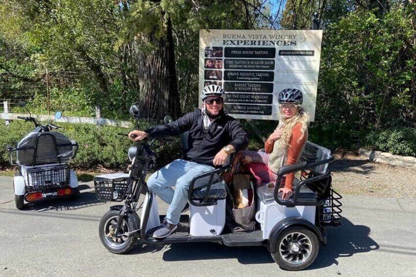 4 hr Guided Wine Country Tour in Sonoma on an Electric-Trike