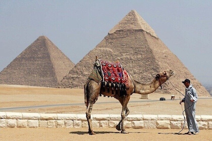 Día privado de Sharm a El Cairo en avión, todas las entradas, camello, almu...