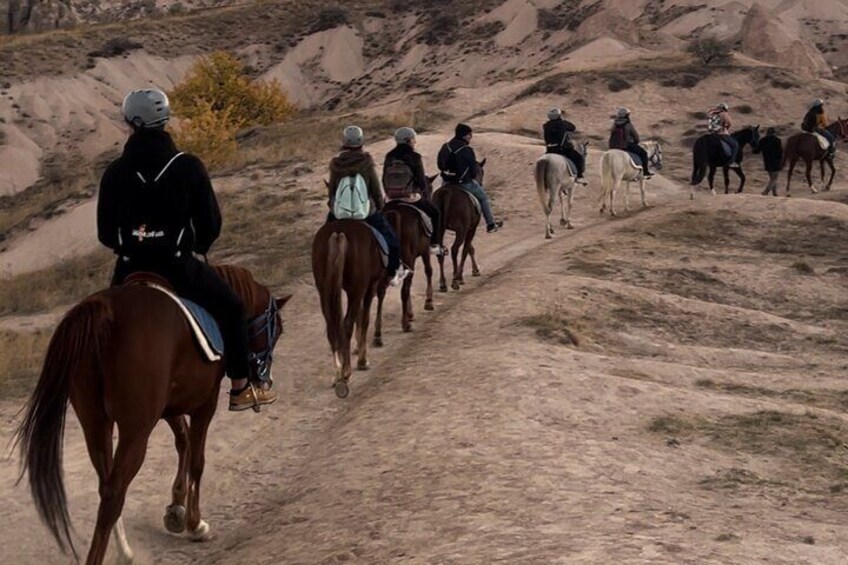 two hour horse tour cappadocia.(economic sunrise, sunset and any timeofthe day