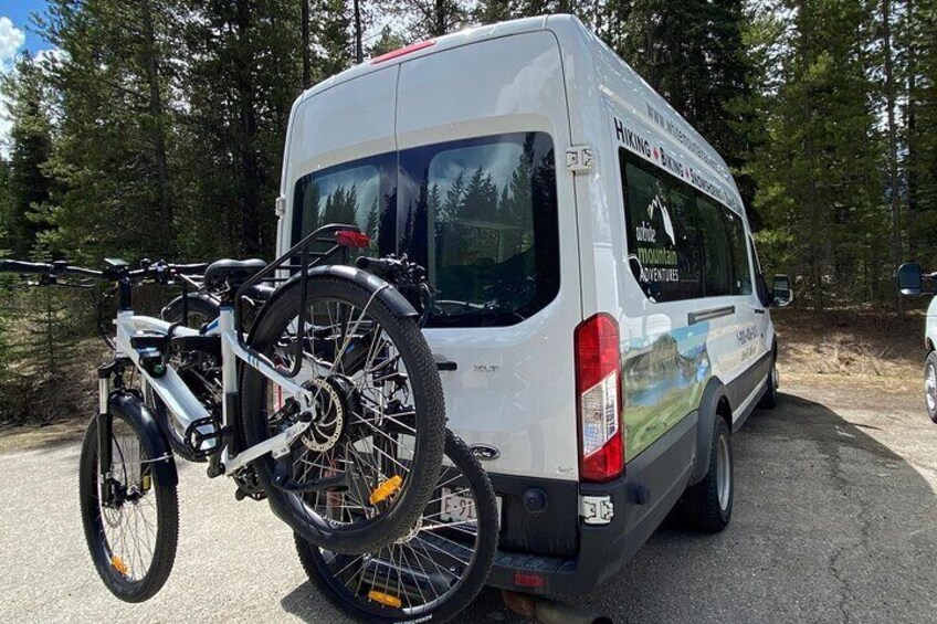 eBike and Hike Banff to Johnston Canyon small group guided program