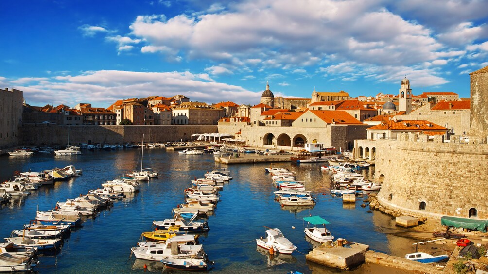 Show item 1 of 8. Harbored boats in Dubrovnik