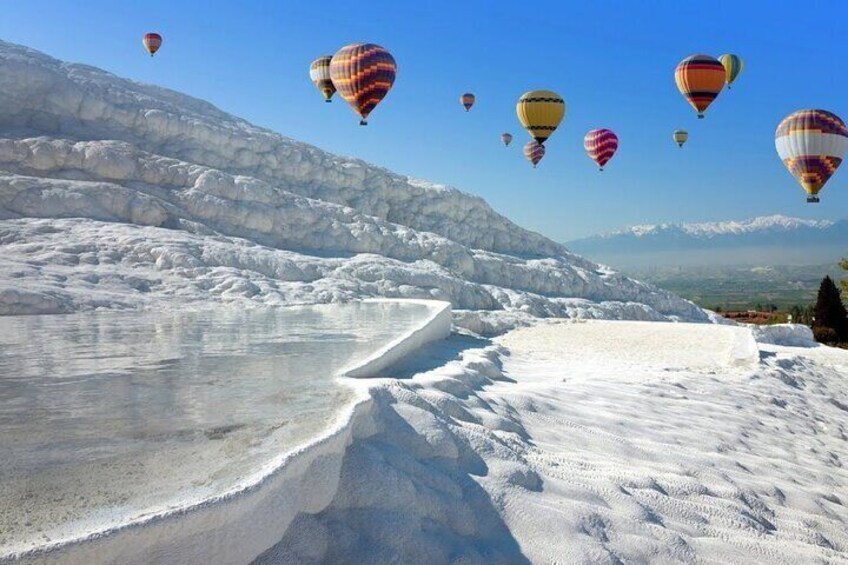 Pamukkale Hot Air Balloon Hierpolis View