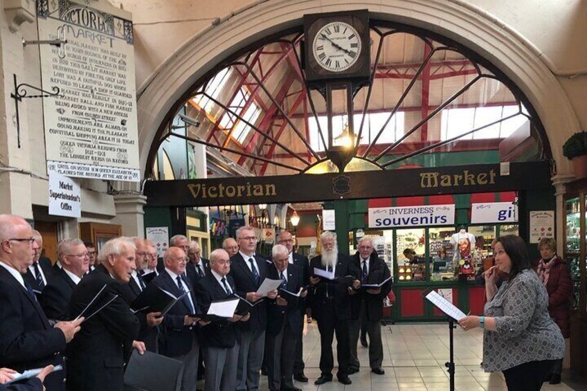 Catching up with the Inverness Church Choir in the Victorian Market