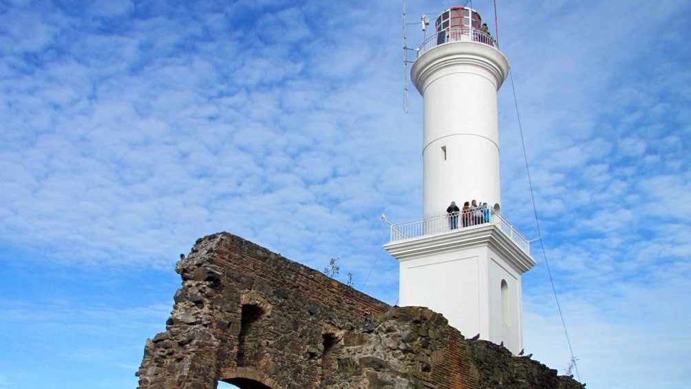 Guests enjoying the scenery on the Colonia Day Tour in Uruguay