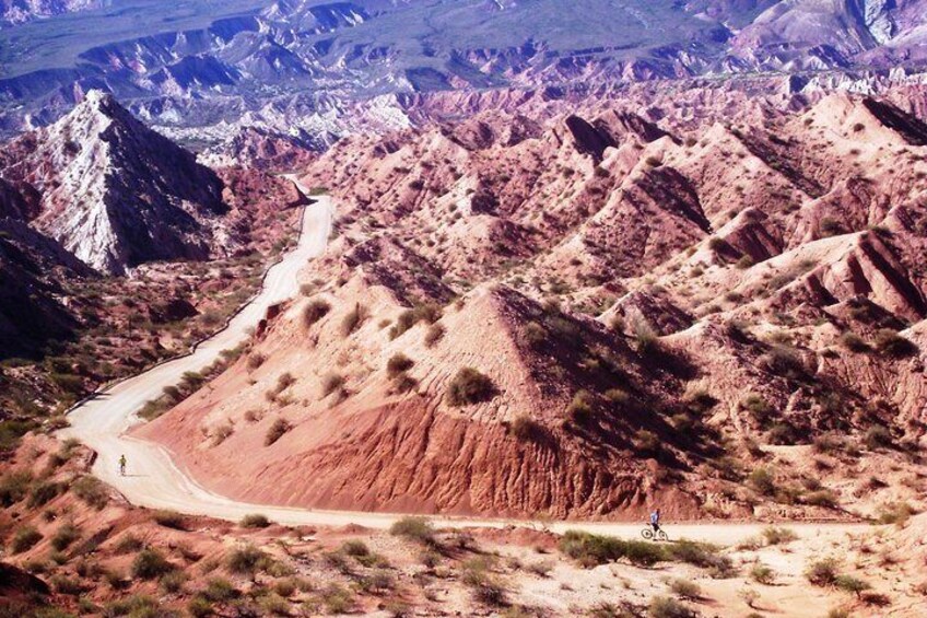 Bicycle touring in Los Colorados