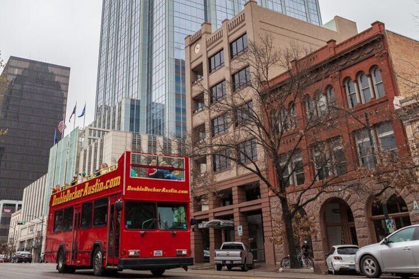 Full-Day Double Decker Austin Hop On Hop Off Sightseeing Tour