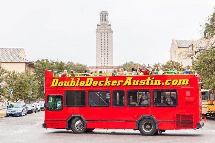 Full-Day Double Decker Austin Hop On Hop Off Sightseeing Tour