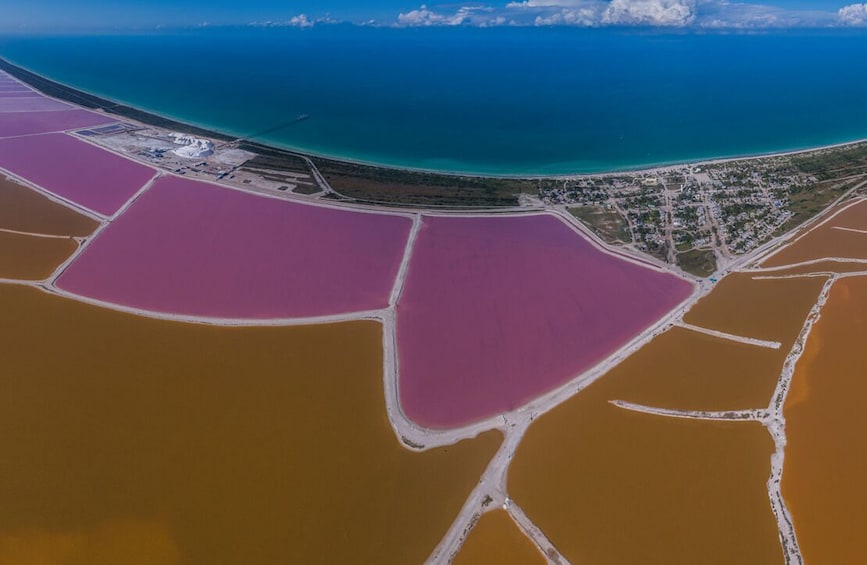 Gorgeous Natural Pink Lake, Las Coloradas 