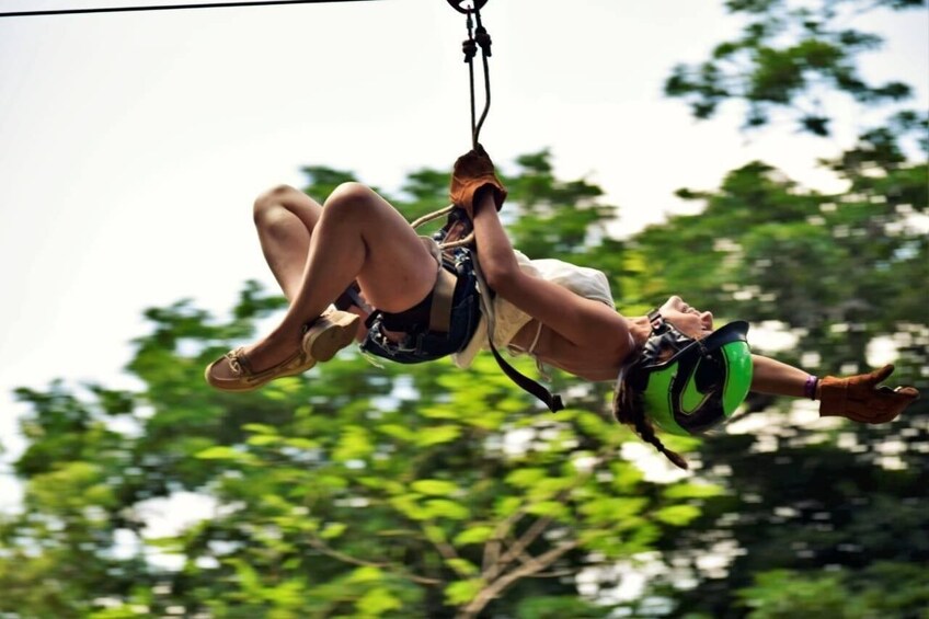 Adrenaline Experience 3x1! ATV(shared), Ziplines, Cenote