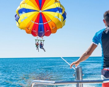 Flyvende eventyr, parasailing i det mexicanske Caribien