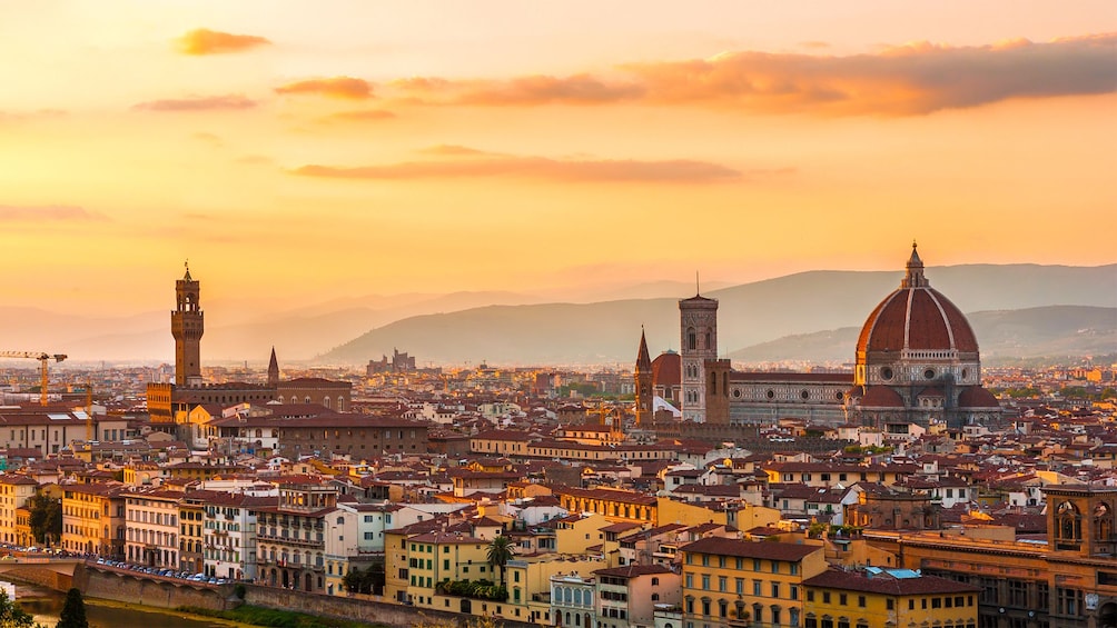 Beautiful sunset view of Florence, Italy 
