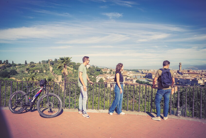 Florence Electric Bike Tour by Night to Michelangelo Square