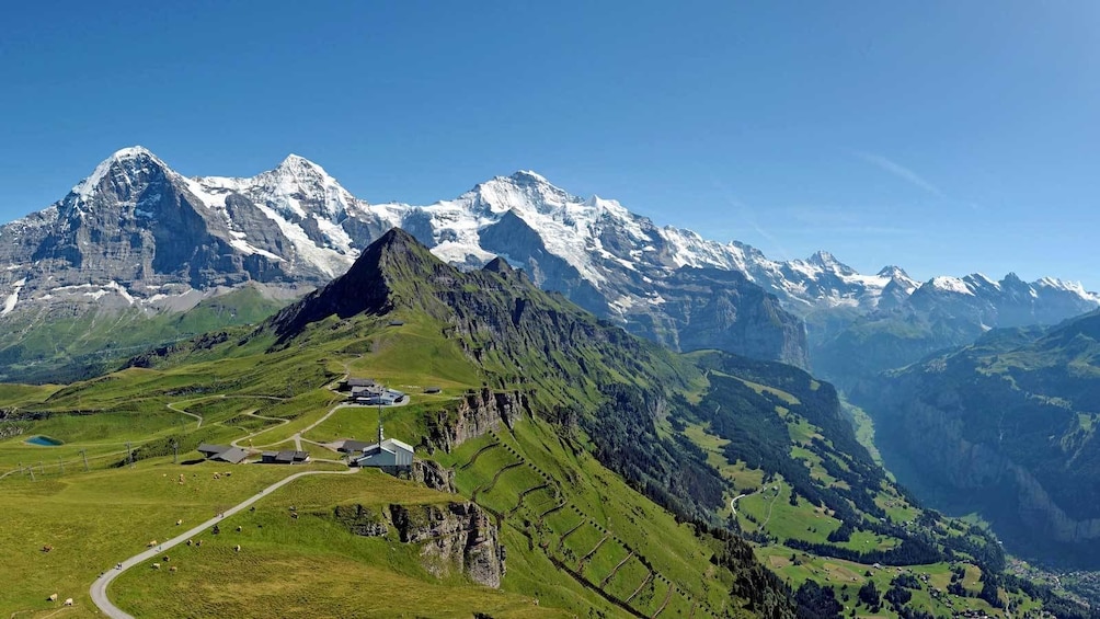 small agricultural facility in the mountains in Switzerland