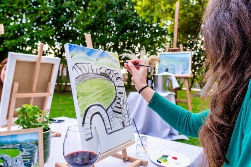 Paint Away: Ancient Salona Tour with Wine, Dine, and Delight!