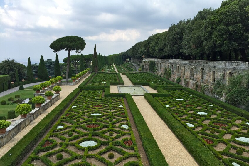 Pontifical Villa Gardens at Castel Gandolfo minibus