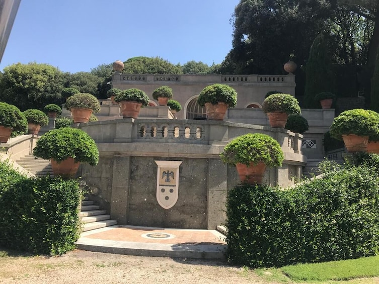 Pontifical Villa Gardens at Castel Gandolfo minibus