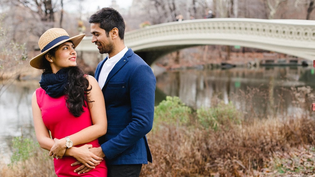 Couple on the Styled Photo Shoot - Central Park in New York 