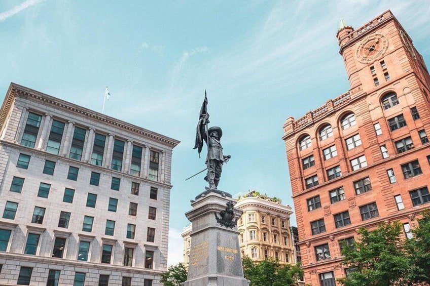 Place d'Armes in Old Montreal