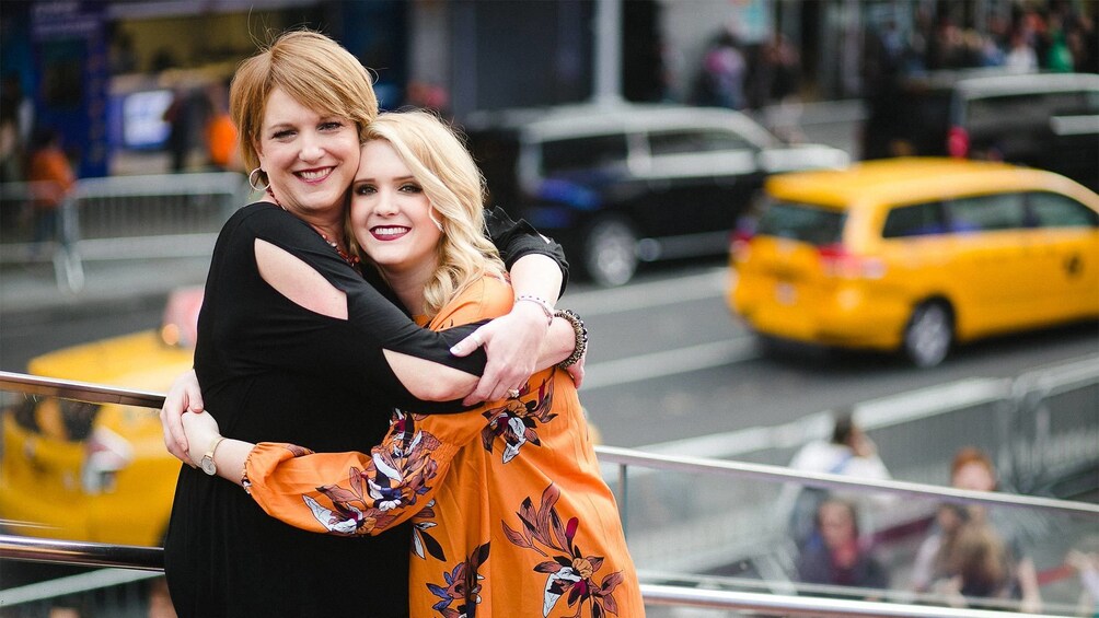Ladies on a photo shoot in New York