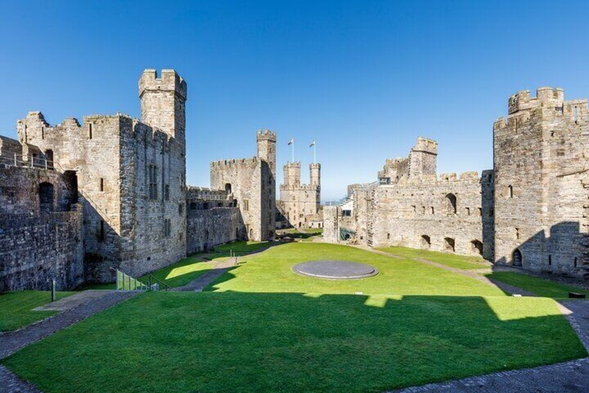 North Wales and Caernarfon Castle from Manchester 