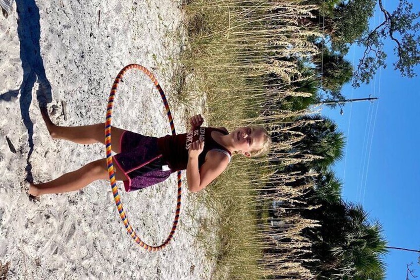 Yoga & Hula Hooping Fusion Outdoors in Panama City Florida for 2 or more people