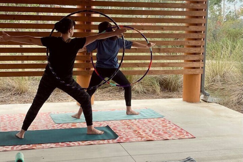 Yoga & Hula Hooping Fusion Outdoors in Panama City Florida for 2 or more people