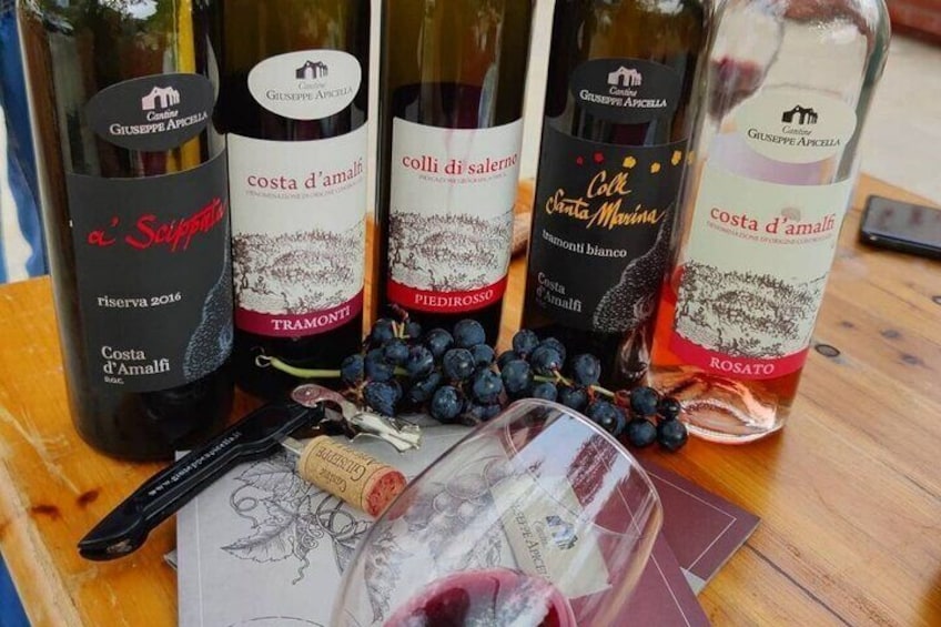 Amalfi Coast vintage tour with cheese and wine tastings