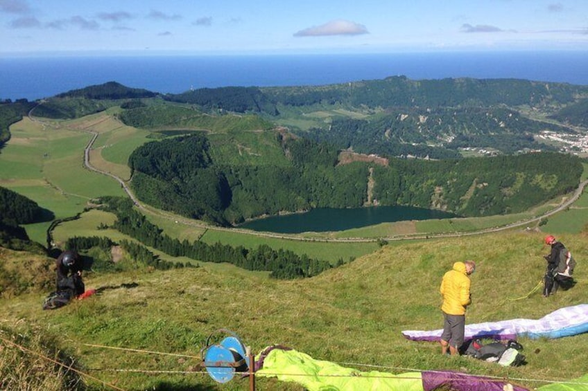 Explore different trails at Sete Cidades Volcano on Half-Day Tour 4x4 jeep