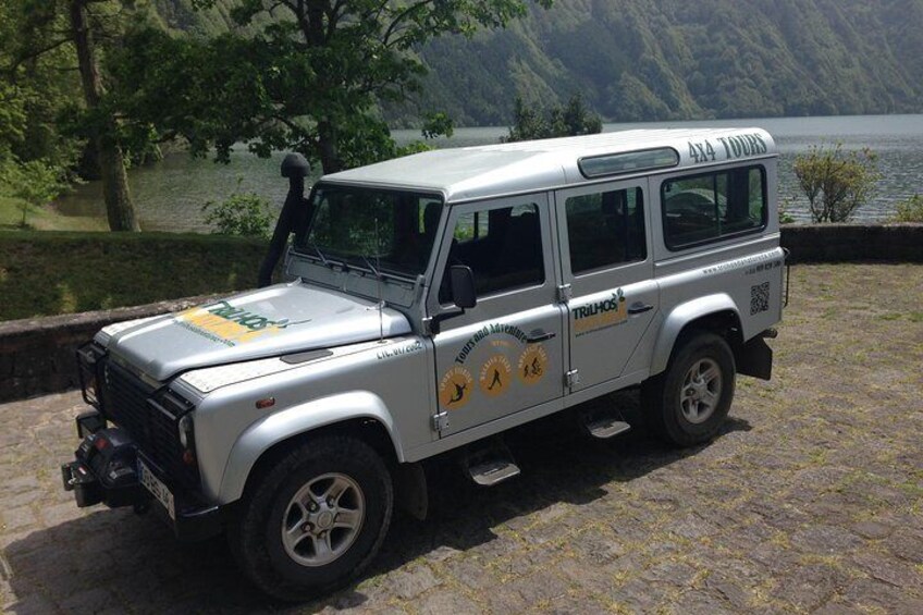 Explore different trails at Sete Cidades Volcano on Half-Day Tour 4x4 jeep