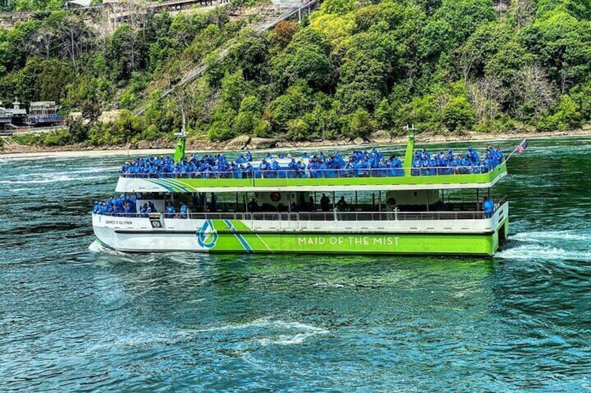 Hop aboard the famous Maid of the Mist boat tour