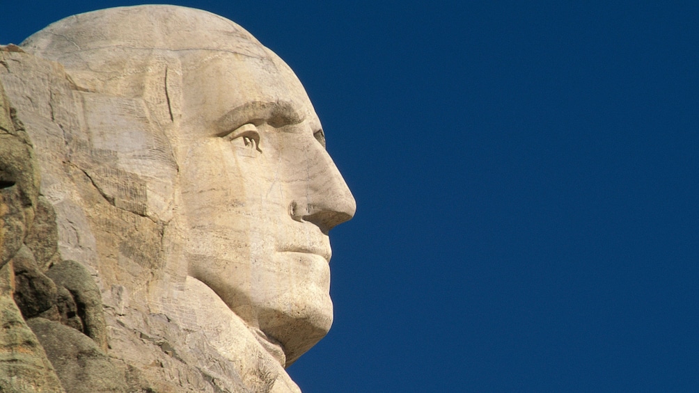 Profile of George Washington from Mount Rushmore
