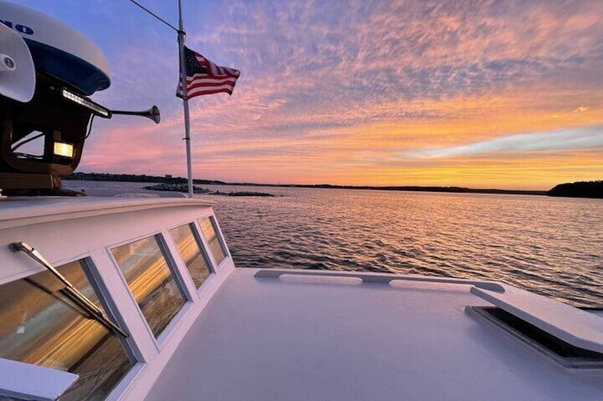 MONHEGAN at sunset hour