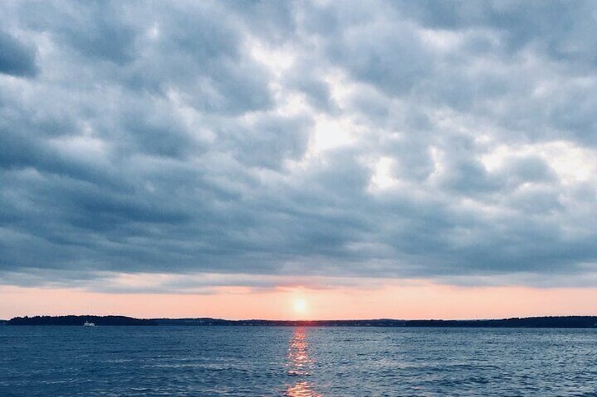 Sunsets are so much more incredible on the water!
