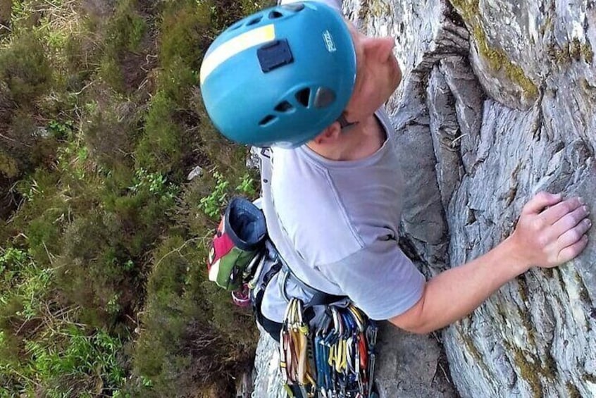 Rock Climbing and Abseiling in the Mountains of Sligo