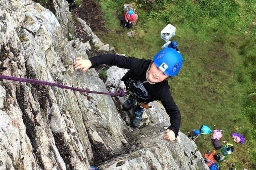 Rock Climbing and Abseiling in the Mountains of Sligo