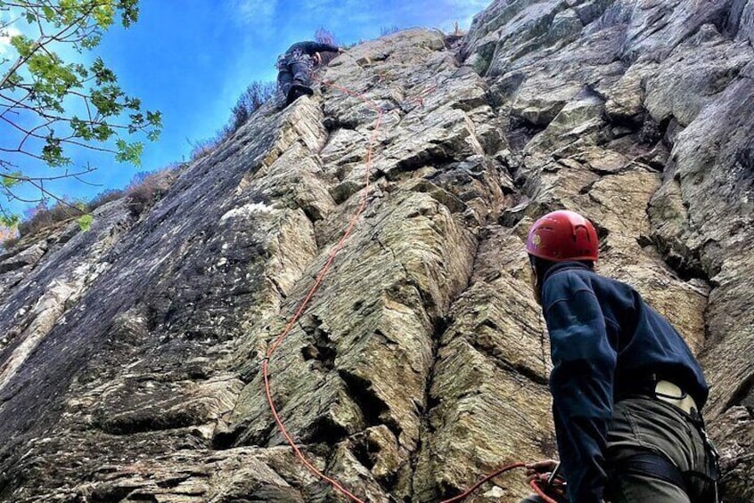 Rock Climbing and Abseiling in the Mountains of Sligo