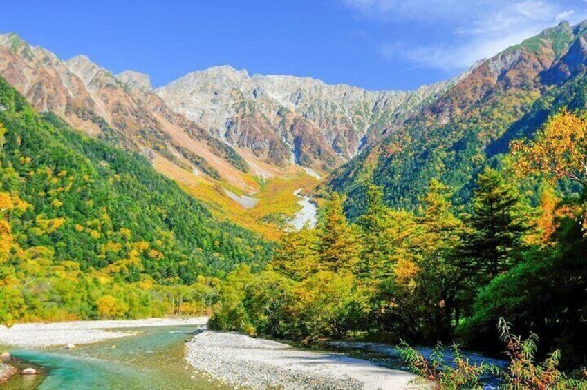 Followed by an afternoon visit to Kamikochi - considered the jewel of the Chubu Sangaku National Park