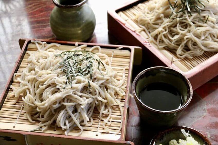 Before heading to a 'soba' (buckwheat noodle) lunch at a nearby restaurant