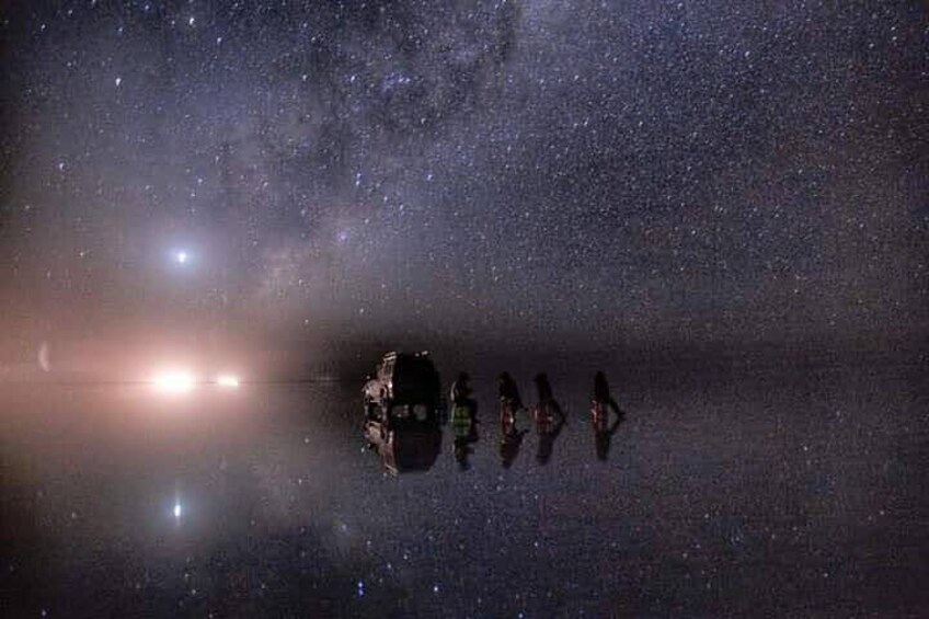 Star tour in Uyuni Salt Flat