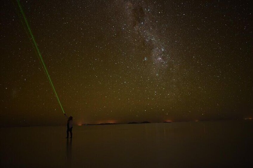 The milky way from Uyuni Salt Flat