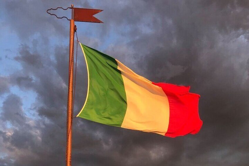 The Tricolor on the Rocca di Solferino