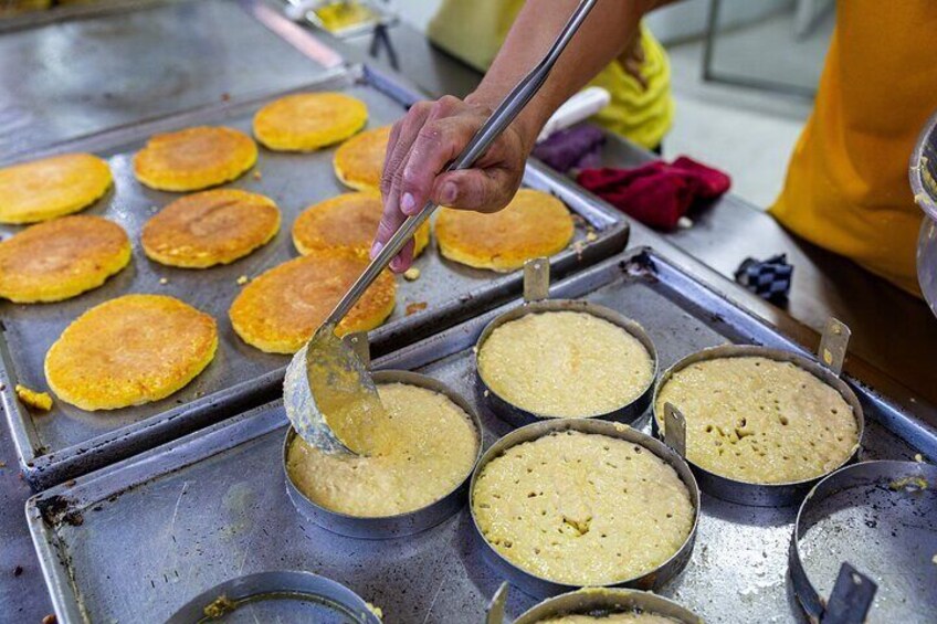 Arepas... iconic and fresh.