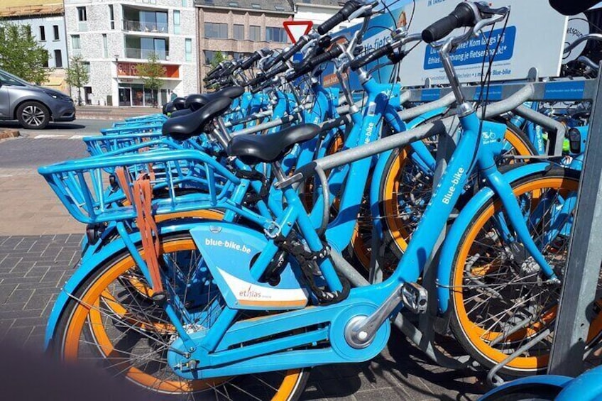 If you don't have your own bike, take a Blue Bike to do the day trip