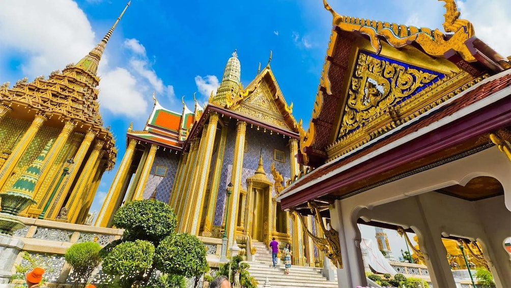 Close view of the Grand Palace in Thailand 