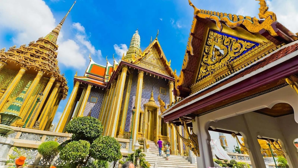 Close view of the Grand Palace in Thailand