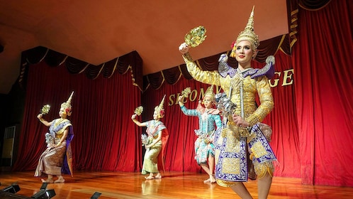 Costumed dancers onstage in Bangkok